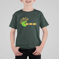 Cinco De Mayo Retro Game T Shirt For Kid Funny Sombrero Character Chasing Taco Cat