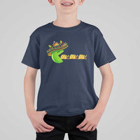 Cinco De Mayo Retro Game T Shirt For Kid Funny Sombrero Character Chasing Taco Cat