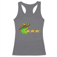 Cinco De Mayo Retro Game Racerback Tank Top Funny Sombrero Character Chasing Taco Cat