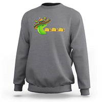 Cinco De Mayo Retro Game Sweatshirt Funny Sombrero Character Chasing Taco Cat