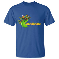 Cinco De Mayo Retro Game T Shirt Funny Sombrero Character Chasing Taco Cat
