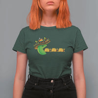 Cinco De Mayo Retro Game T Shirt For Women Funny Sombrero Character Chasing Taco Cat