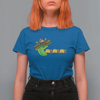 Cinco De Mayo Retro Game T Shirt For Women Funny Sombrero Character Chasing Taco Cat