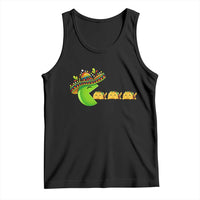 Cinco De Mayo Retro Game Tank Top Funny Sombrero Character Chasing Taco Cat