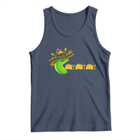 Cinco De Mayo Retro Game Tank Top Funny Sombrero Character Chasing Taco Cat