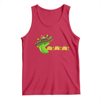 Cinco De Mayo Retro Game Tank Top Funny Sombrero Character Chasing Taco Cat