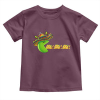 Cinco De Mayo Retro Game Toddler T Shirt Funny Sombrero Character Chasing Taco Cat