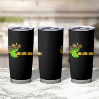 Cinco De Mayo Retro Game Tumbler Cup Funny Sombrero Character Chasing Taco Cat