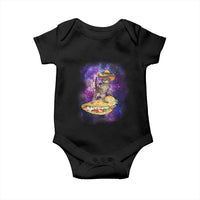 Funny Cinco De Mayo Cat Baby Onesie Astronaut Kitten Flying A Taco