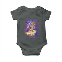 Funny Cinco De Mayo Cat Baby Onesie Astronaut Kitten Flying A Taco