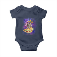 Funny Cinco De Mayo Cat Baby Onesie Astronaut Kitten Flying A Taco