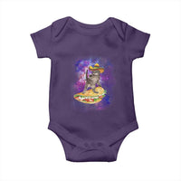 Funny Cinco De Mayo Cat Baby Onesie Astronaut Kitten Flying A Taco