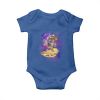 Funny Cinco De Mayo Cat Baby Onesie Astronaut Kitten Flying A Taco