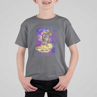 Funny Cinco De Mayo Cat T Shirt For Kid Astronaut Kitten Flying A Taco
