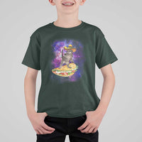 Funny Cinco De Mayo Cat T Shirt For Kid Astronaut Kitten Flying A Taco