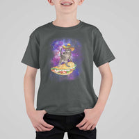 Funny Cinco De Mayo Cat T Shirt For Kid Astronaut Kitten Flying A Taco