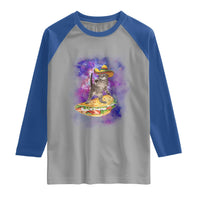 Funny Cinco De Mayo Cat Raglan Shirt Astronaut Kitten Flying A Taco