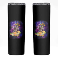 Funny Cinco De Mayo Cat Skinny Tumbler Astronaut Kitten Flying A Taco