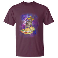 Funny Cinco De Mayo Cat T Shirt Astronaut Kitten Flying A Taco