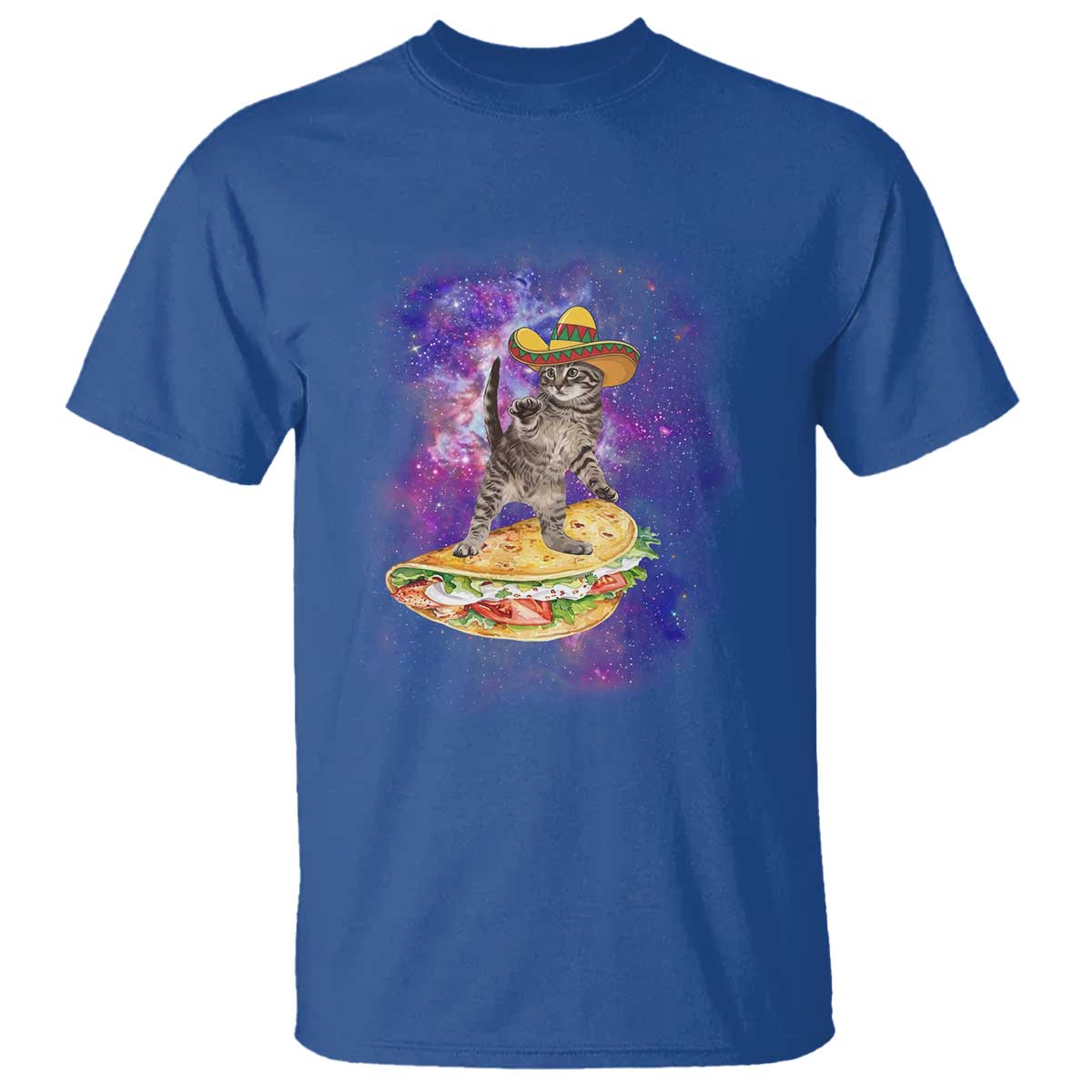 Funny Cinco De Mayo Cat T Shirt Astronaut Kitten Flying A Taco