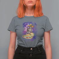 Funny Cinco De Mayo Cat T Shirt For Women Astronaut Kitten Flying A Taco
