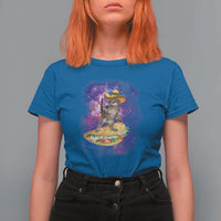 Funny Cinco De Mayo Cat T Shirt For Women Astronaut Kitten Flying A Taco