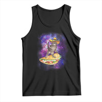 Funny Cinco De Mayo Cat Tank Top Astronaut Kitten Flying A Taco
