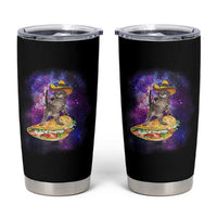 Funny Cinco De Mayo Cat Tumbler Cup Astronaut Kitten Flying A Taco