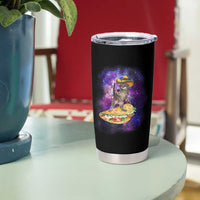 Funny Cinco De Mayo Cat Tumbler Cup Astronaut Kitten Flying A Taco
