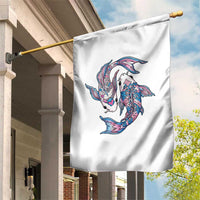 Transgender Ally Koi Fish Garden Flag Funny Japanese Art Graphic