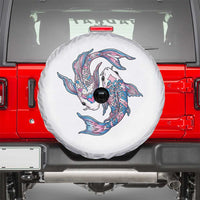 Transgender Ally Koi Fish Spare Tire Cover Funny Japanese Art Graphic