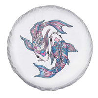 Transgender Ally Koi Fish Spare Tire Cover Funny Japanese Art Graphic