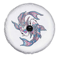 Transgender Ally Koi Fish Spare Tire Cover Funny Japanese Art Graphic