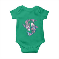Transgender Ally Koi Fish Baby Onesie Funny Japanese Art Graphic