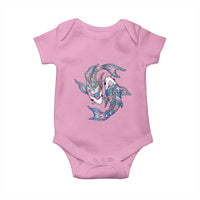 Transgender Ally Koi Fish Baby Onesie Funny Japanese Art Graphic