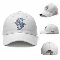 Transgender Ally Koi Fish Baseball Cap Funny Japanese Art Graphic