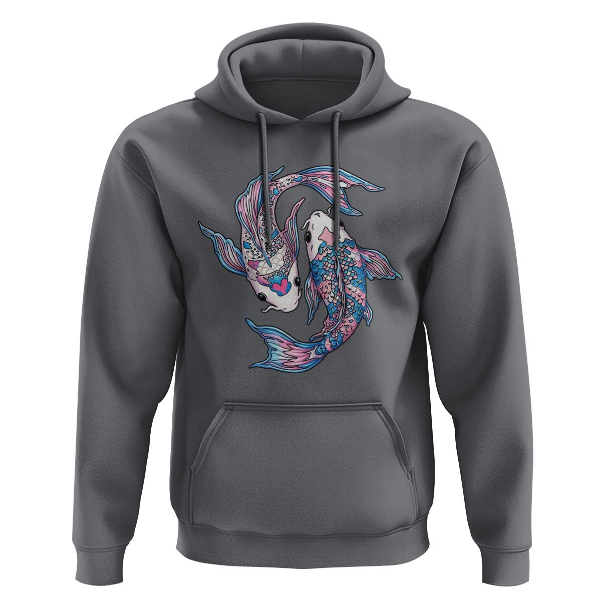Transgender Ally Koi Fish Hoodie Funny Japanese Art Graphic