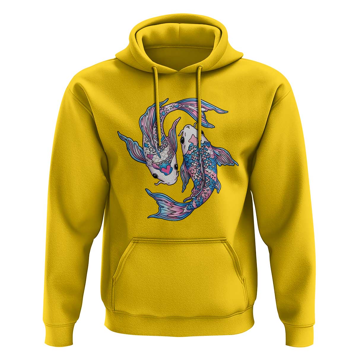Transgender Ally Koi Fish Hoodie Funny Japanese Art Graphic