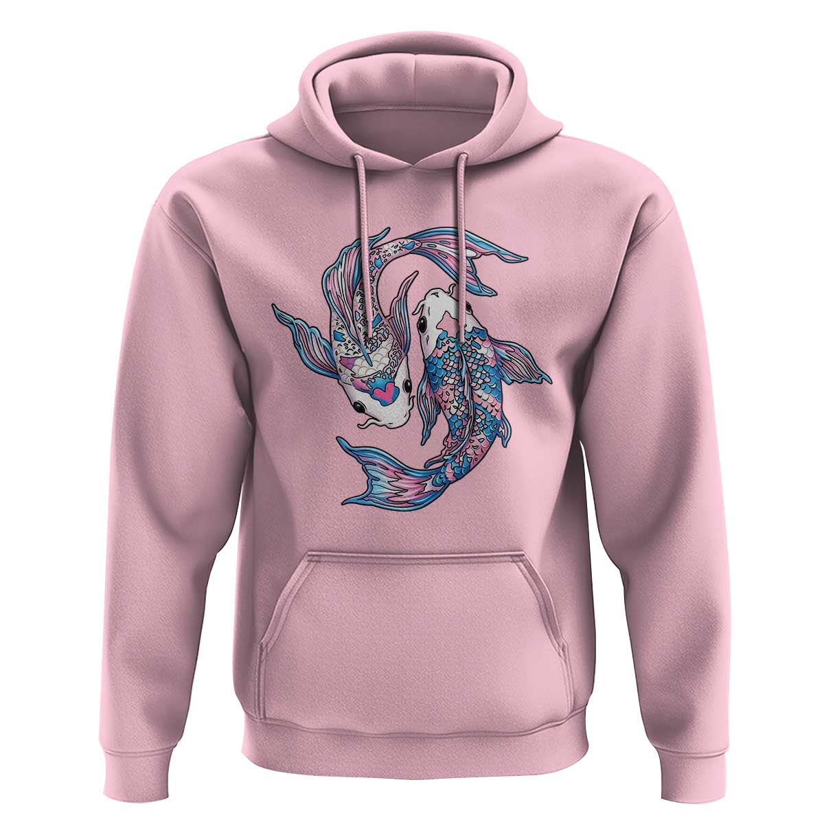 Transgender Ally Koi Fish Hoodie Funny Japanese Art Graphic