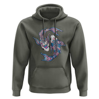 Transgender Ally Koi Fish Hoodie Funny Japanese Art Graphic