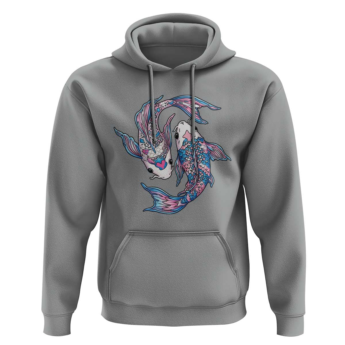 Transgender Ally Koi Fish Hoodie Funny Japanese Art Graphic