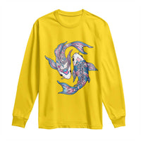 Transgender Ally Koi Fish Long Sleeve Shirt Funny Japanese Art Graphic