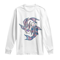 Transgender Ally Koi Fish Long Sleeve Shirt Funny Japanese Art Graphic