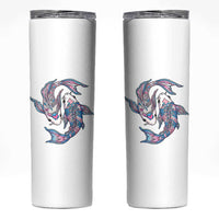Transgender Ally Koi Fish Skinny Tumbler Funny Japanese Art Graphic