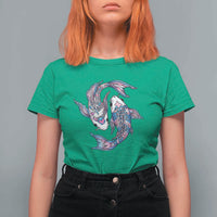 Transgender Ally Koi Fish T Shirt For Women Funny Japanese Art Graphic