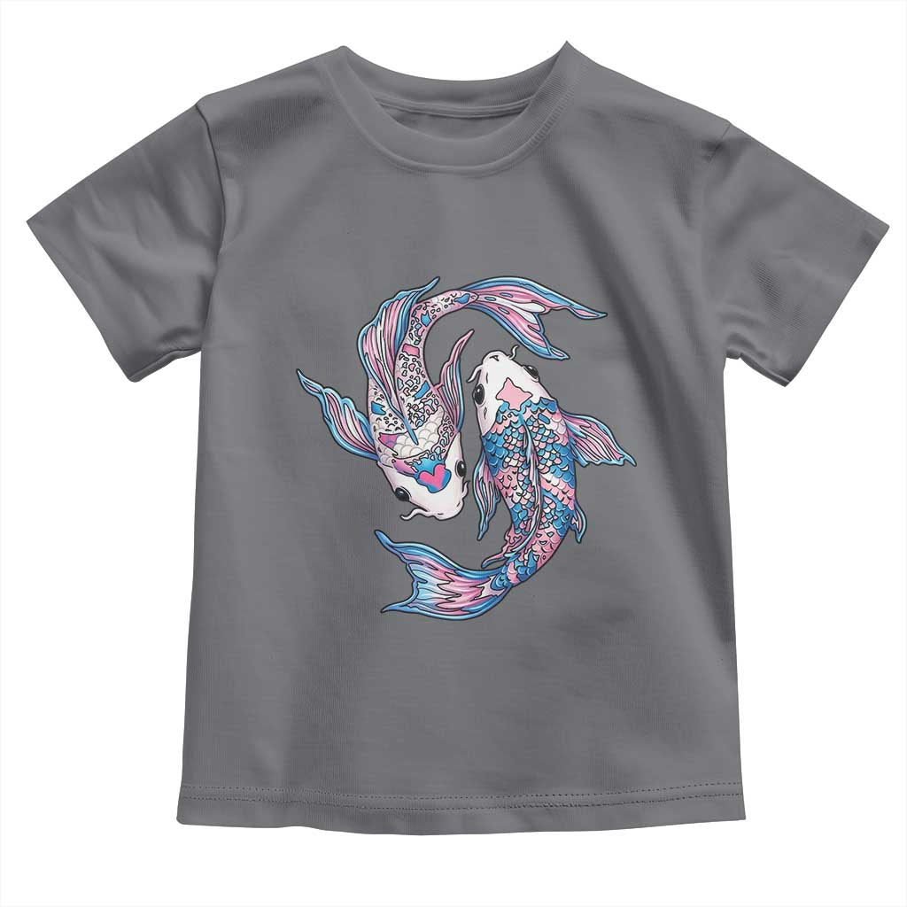 Transgender Ally Koi Fish Toddler T Shirt Funny Japanese Art Graphic