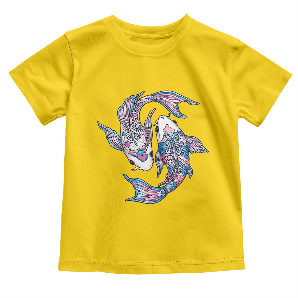 Transgender Ally Koi Fish Toddler T Shirt Funny Japanese Art Graphic