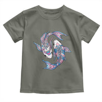 Transgender Ally Koi Fish Toddler T Shirt Funny Japanese Art Graphic