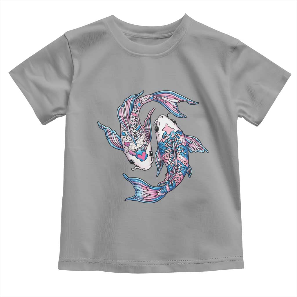 Transgender Ally Koi Fish Toddler T Shirt Funny Japanese Art Graphic