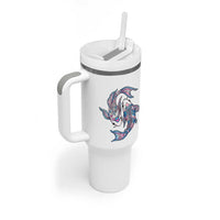 Transgender Ally Koi Fish Tumbler With Handle Funny Japanese Art Graphic